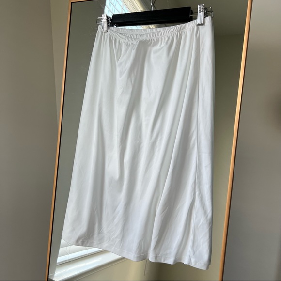 🍉Lily Brown Japan Floral Midi Skirt Embroidered Mesh Sheer Snidel Tulle White - Picture 7 of 9